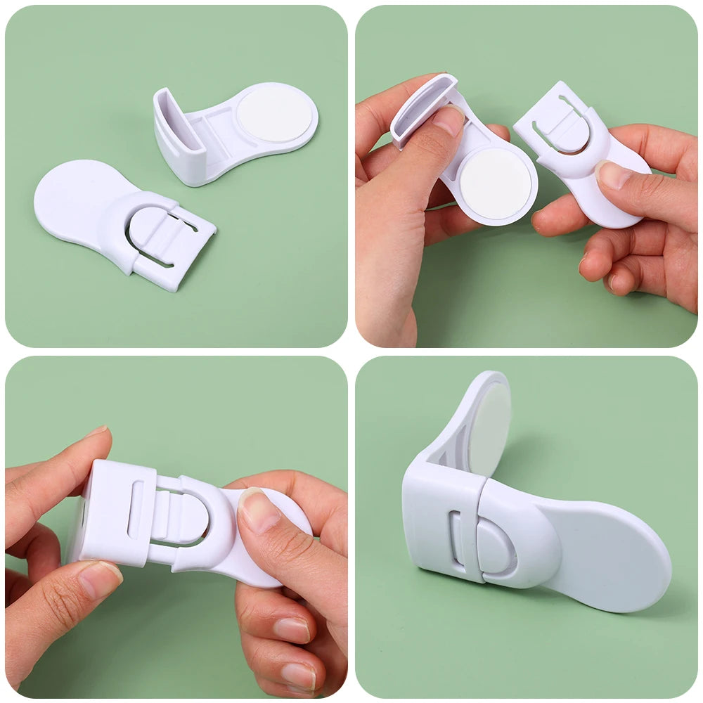 1-5pcs Baby Multifunctional Safety Locks Anti-opening Cabinet