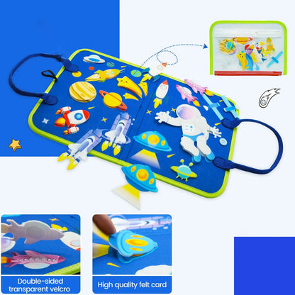 Busy Board Montessori Toys for Toddler Busy Book Sensory - Preschool Early Education