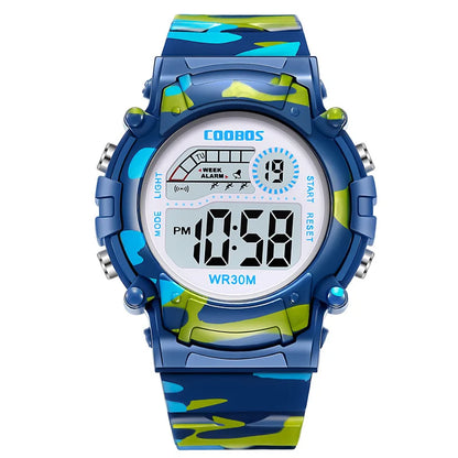 Digital LED Luminous Waterproof Watch for Kids Multi-function