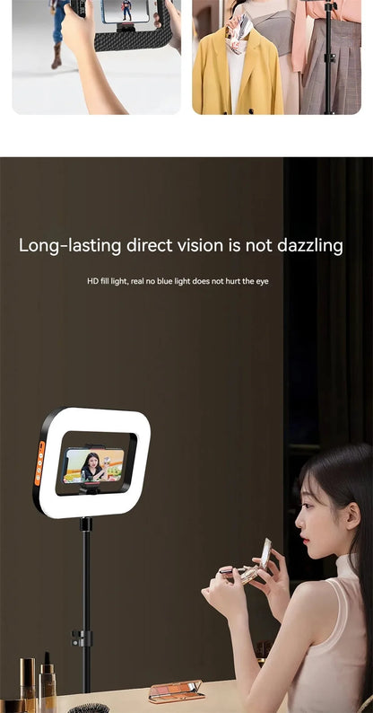 New Portable Handheld Ring LED light Rechargeable Live Broadcast