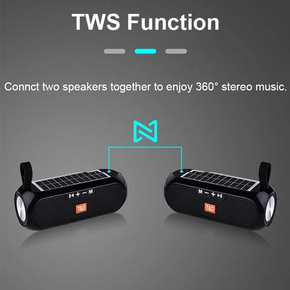 Solar Portable Radio FM  Wireless Bluetooth Speaker Music Sound Box Subwoofer Bass