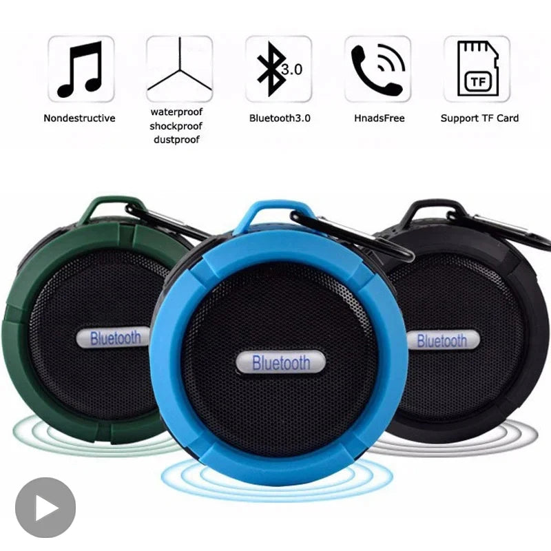 Waterproof Wireless Portable  Bluetooth Speaker Music Sound Box For Mini Subwoofer