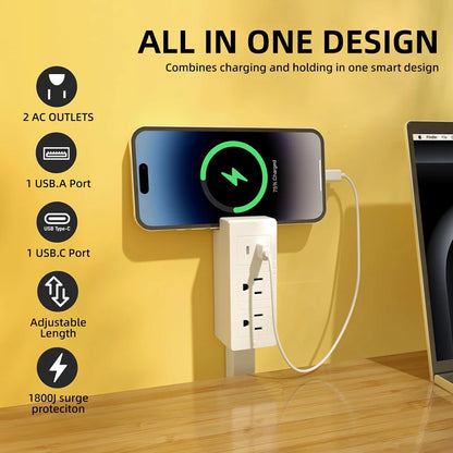 Electrical Adjustable Wall Plug Rotates Outlet Extender for sockets
