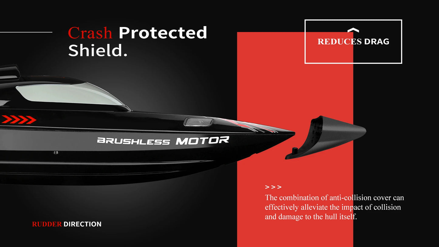 High Speed Racing Speedboat Toy For Children or Adults -Remote Control 55KM/H 35KM/H