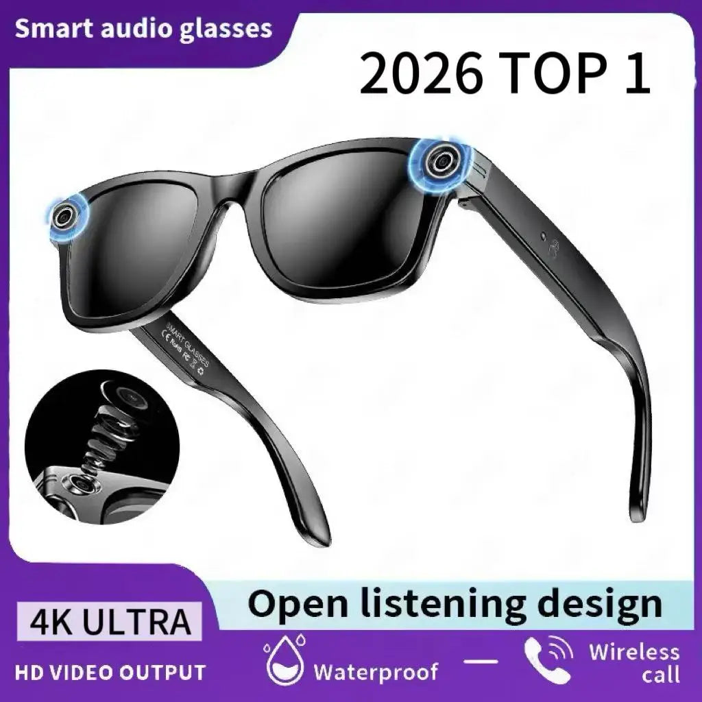 TOP 1 Meta AI Smart Glasses 13MP Camera Video Recording 100+ Languages Translation Sunglasses