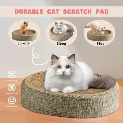 2in1 Oval Cat Scratching Board Protect Furniture Grinding Claw