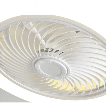 Modern Wood 52CM Bedroom or dinning room Ceiling Fan Light Lamp 220V APP + Remote Control
