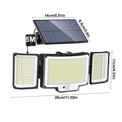 Waterproof Solar Outdoor security  Lights Motion Sensor