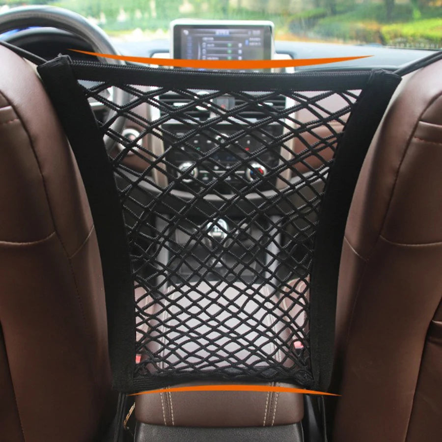 Pet Car Barrier Dog Car Barrier with Automatic Safety Mesh Storage Protector Mesh Net