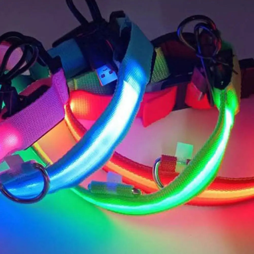 Adjustable LED Pet Harness USB Rechargeable Glow-in-The-Dark Safety Vest