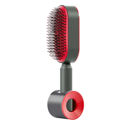 Upgraded Press-Type Self Cleaning Hair Brush Air Cushion Comb Ladies LongHair 3D Central Airbag Massage Comb Household Hairbrush