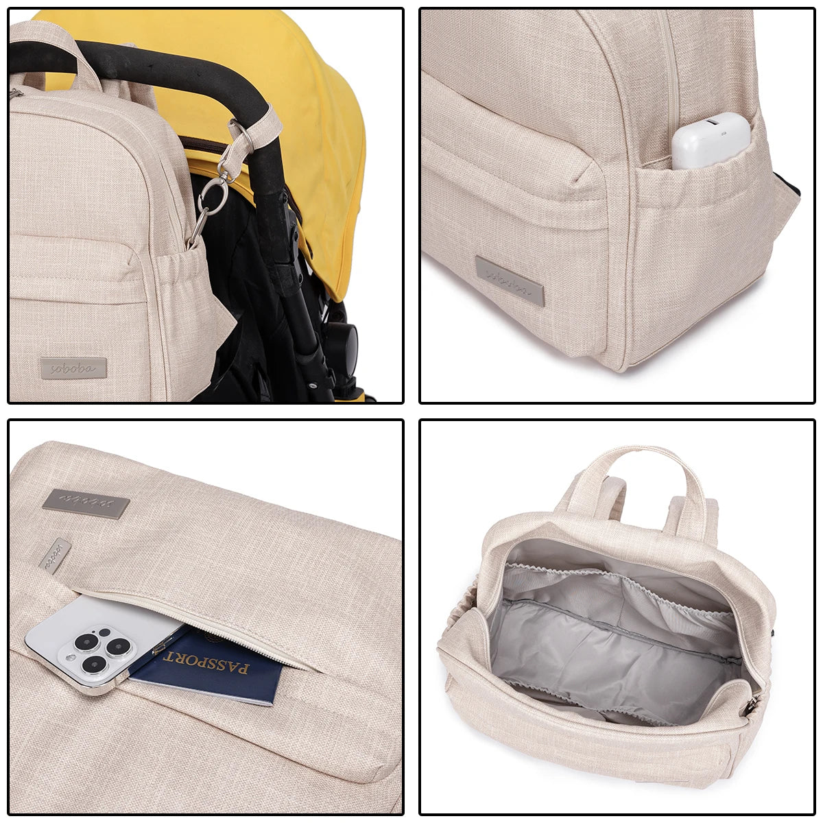 Stylish waterproof large capacity Diaper Backpack -Multi-functional Bag
