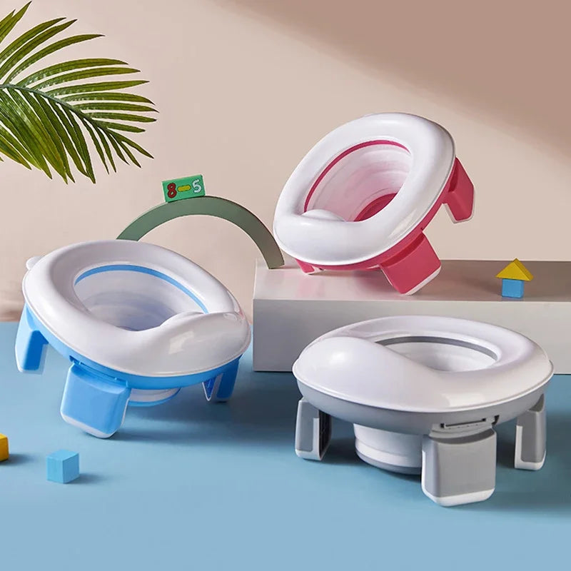 3 in 1 Travel Toilet Seat Foldable Children Potty with Bags