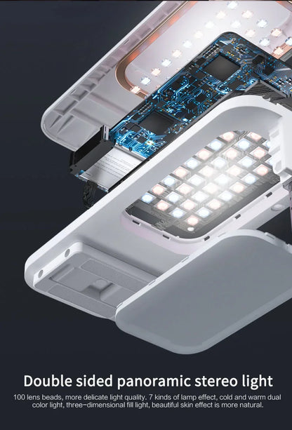Multifunction Mobile Phone Holder Can Be Bent & Telescopic with light & remote control