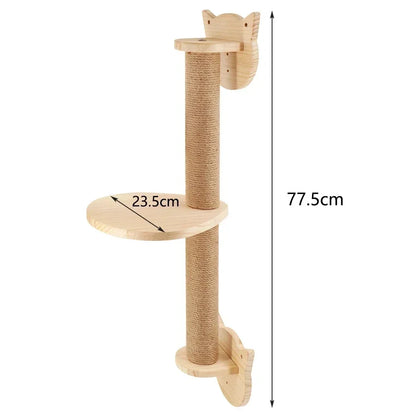 Wall Mounted Cat Climbing Shelves Cat House Cat Bridge Cat Hammock