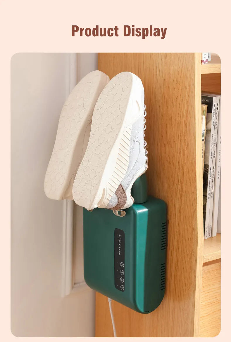 Electric Shoes Dryer Deodorizer with Heat Dehumidifier Device Foot Warmer Heater