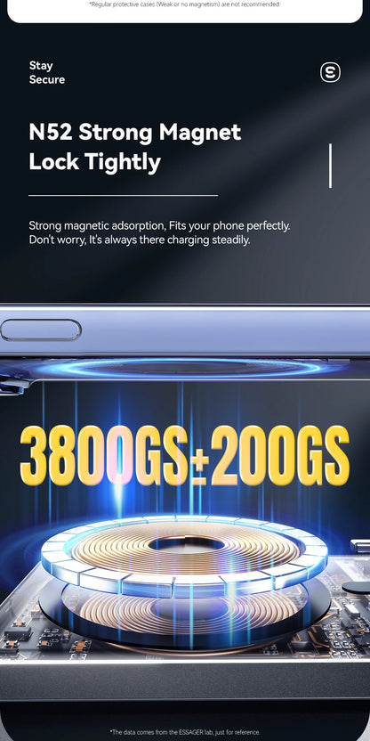 Essager  ultra Thin Wireless Magnetic External Battery 20W 5000mAh Fast Charging For iPhone 17 16 15 14