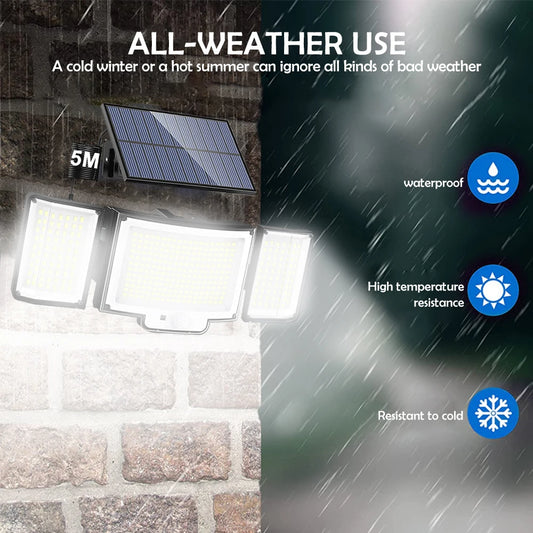 Waterproof Solar Outdoor security  Lights Motion Sensor