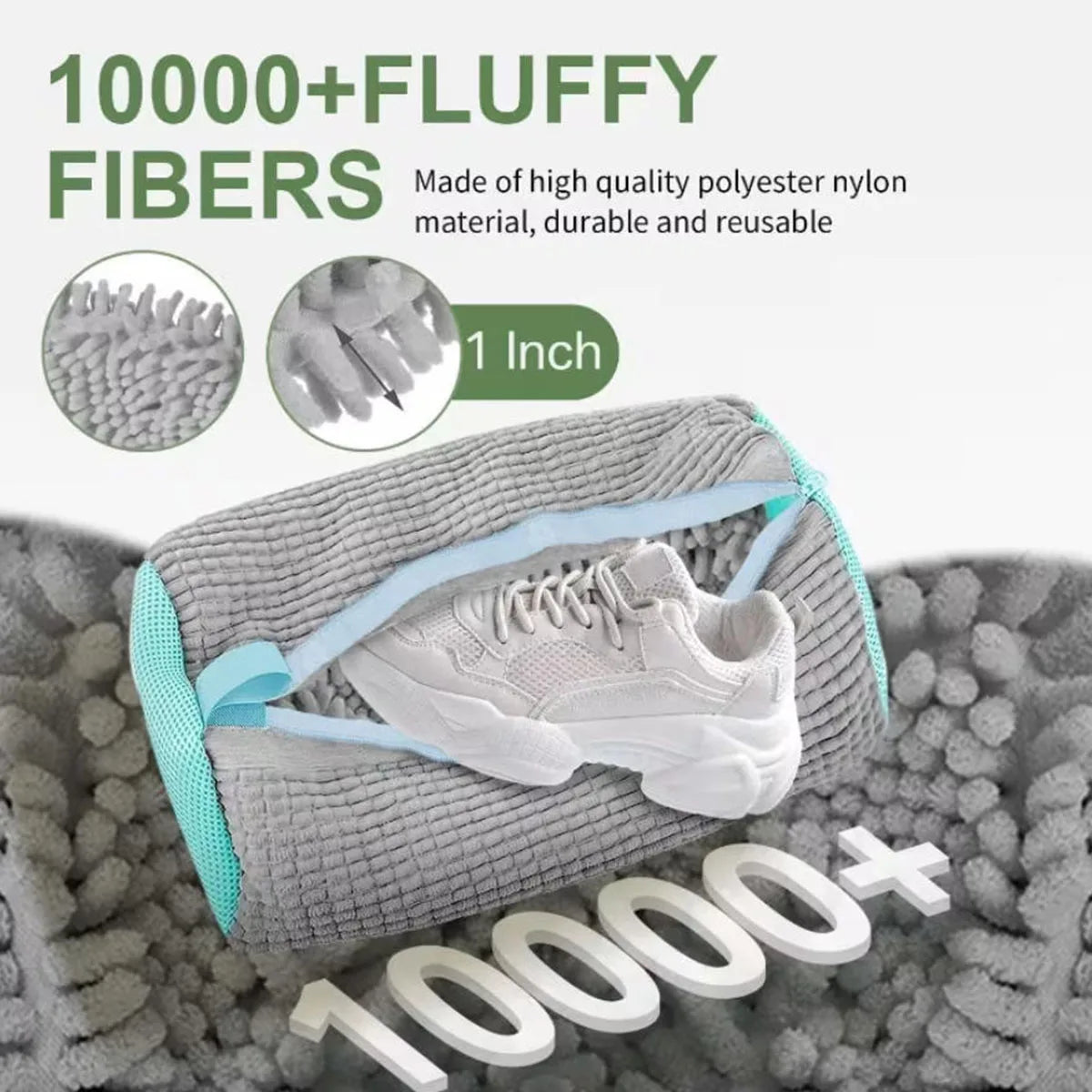 Shoe Washing Bag With Large Capacity - Zipper Machine Suitable For All Kinds Of Shoes Without