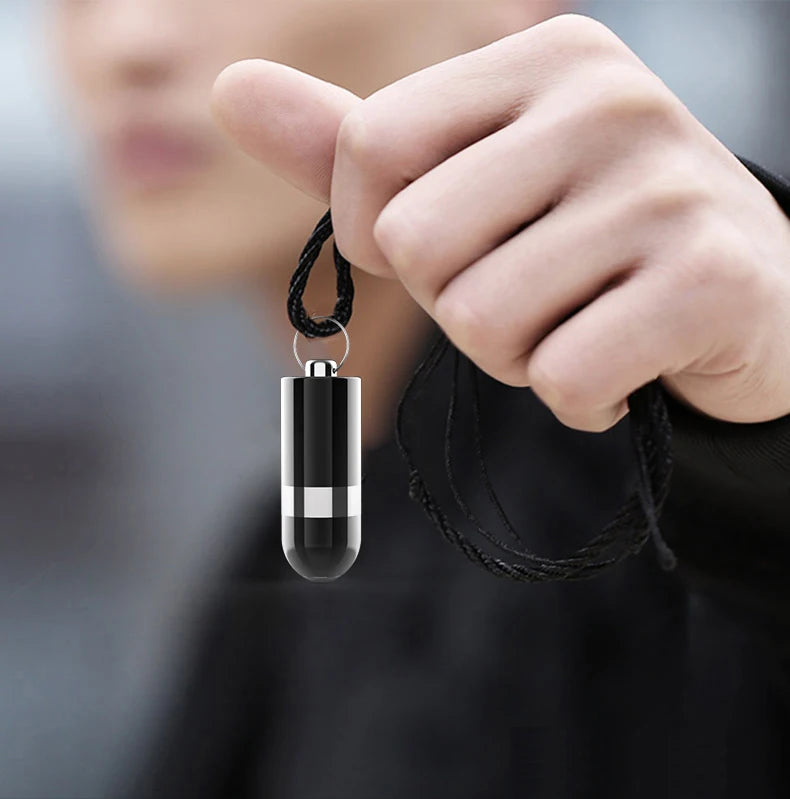 Mini Voice Recorder Digital Device with key ring & necklace