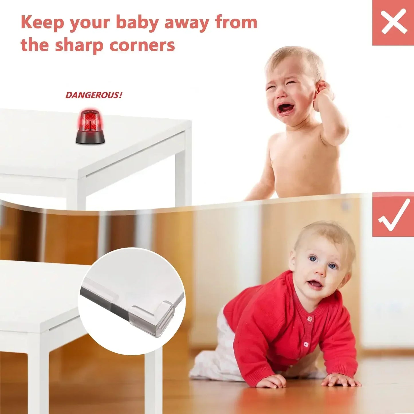 Furniture Corner Protectors Guard Silicone Baby Protection Strip Tape Self Adhesive