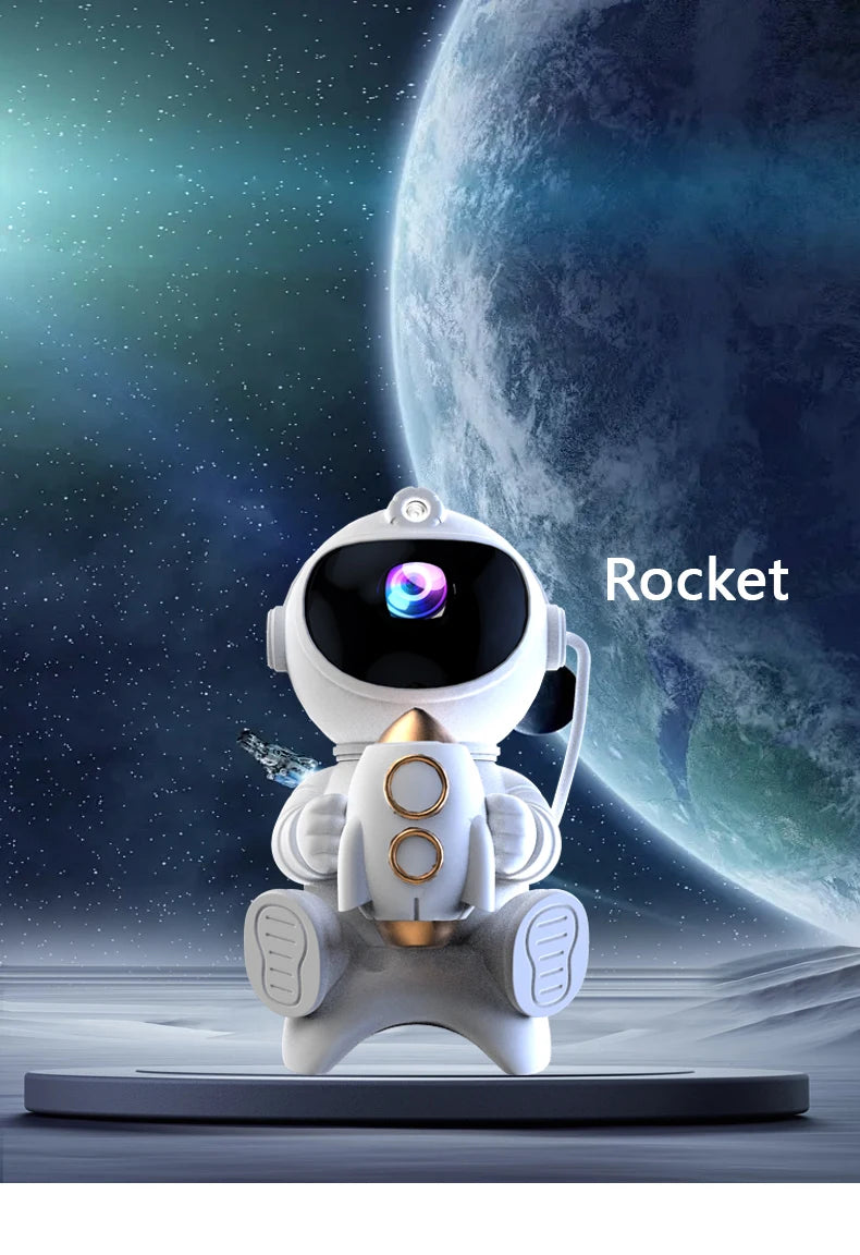 Astronaut LED Night Light Galaxy Star Projector Bluetooth Speaker Remote Control Timer 360° Adjustable Angle