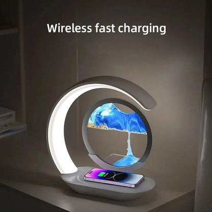 Cute Moon Mood Light Touch Dimming with Clock RGB Color Changing Light Bluetooth Speaker Music Playback  Bedroom Night Light