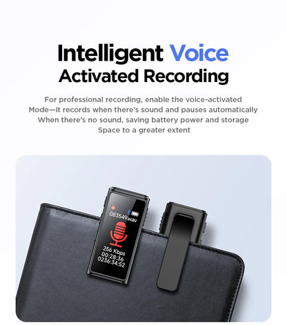 Mini Portable Voice Recorder with Clip  - for Meetings/Lectures/Interviews