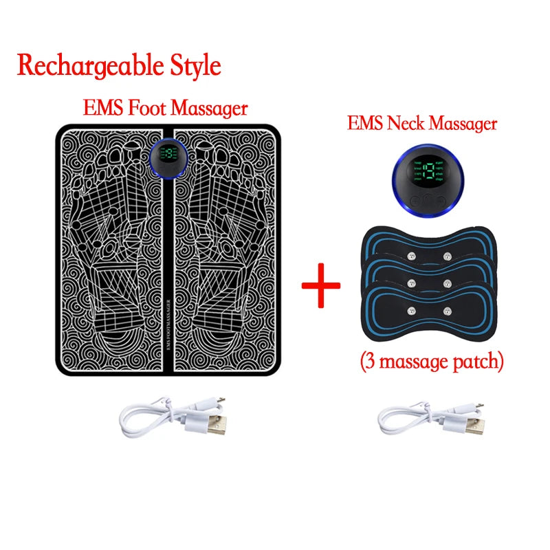 Electric Foot Massager Pad Muscle Massage Relaxation / Remote control/ Massage patch