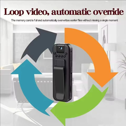 1080P HD Mini Camera Portable Digital Video Recorder- Camcorder Night Vision Body Cam Infrared