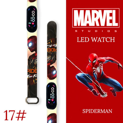 New Spiderman Kid's Waterproof Watches  Digital Watch Boys LED Clock