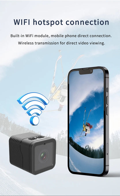 Mini Action Camera HD 1080P Outdoor Video Audio Recorder Dash Cam