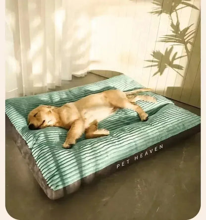 Big Dog Mat Corduroy Pad for Medium Large Dogs Oversize Pet Sleeping Bed Big Thicken Dog Sofa Removable Washable