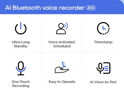 Mini Portable Voice Recorder with Clip  - for Meetings/Lectures/Interviews