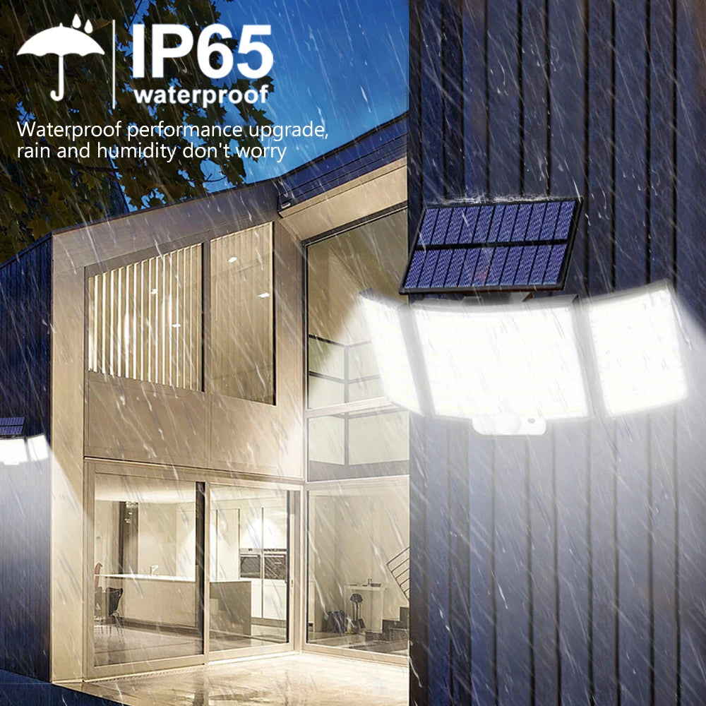 Waterproof Solar Outdoor security  Lights Motion Sensor