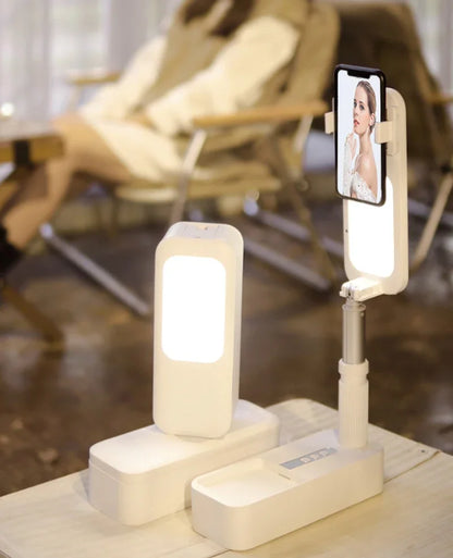 Multifunction Mobile Phone Holder Can Be Bent & Telescopic with light & remote control