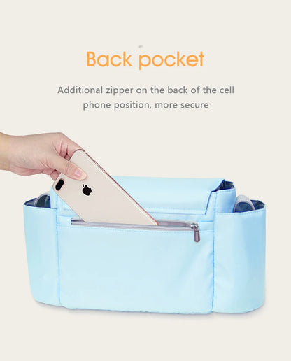Large Capacity Travel Hanging Bag- Bottle Holder - Diaper Bag
