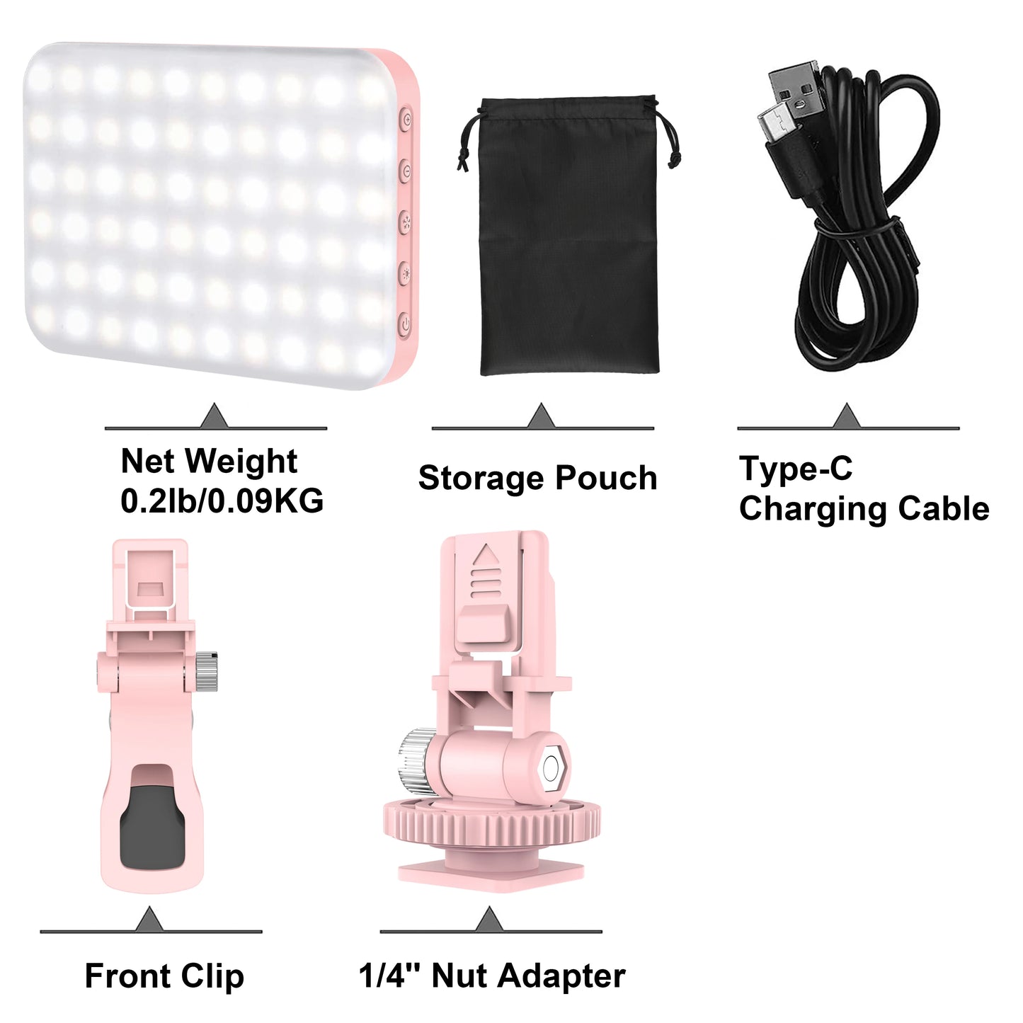 LED Selfie Light 60 High-quality for cell phone, 7 Light Modes