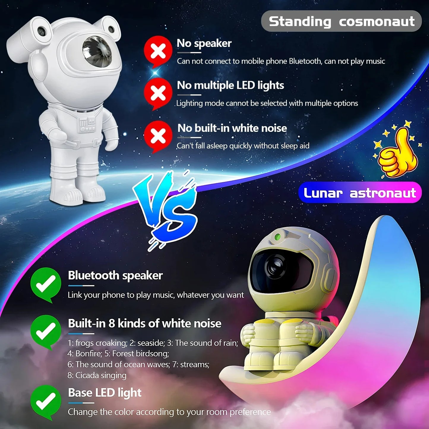 Cute Moon Mood Light Touch Dimming with Clock RGB Color Changing Light Bluetooth Speaker Music Playback  Bedroom Night Light