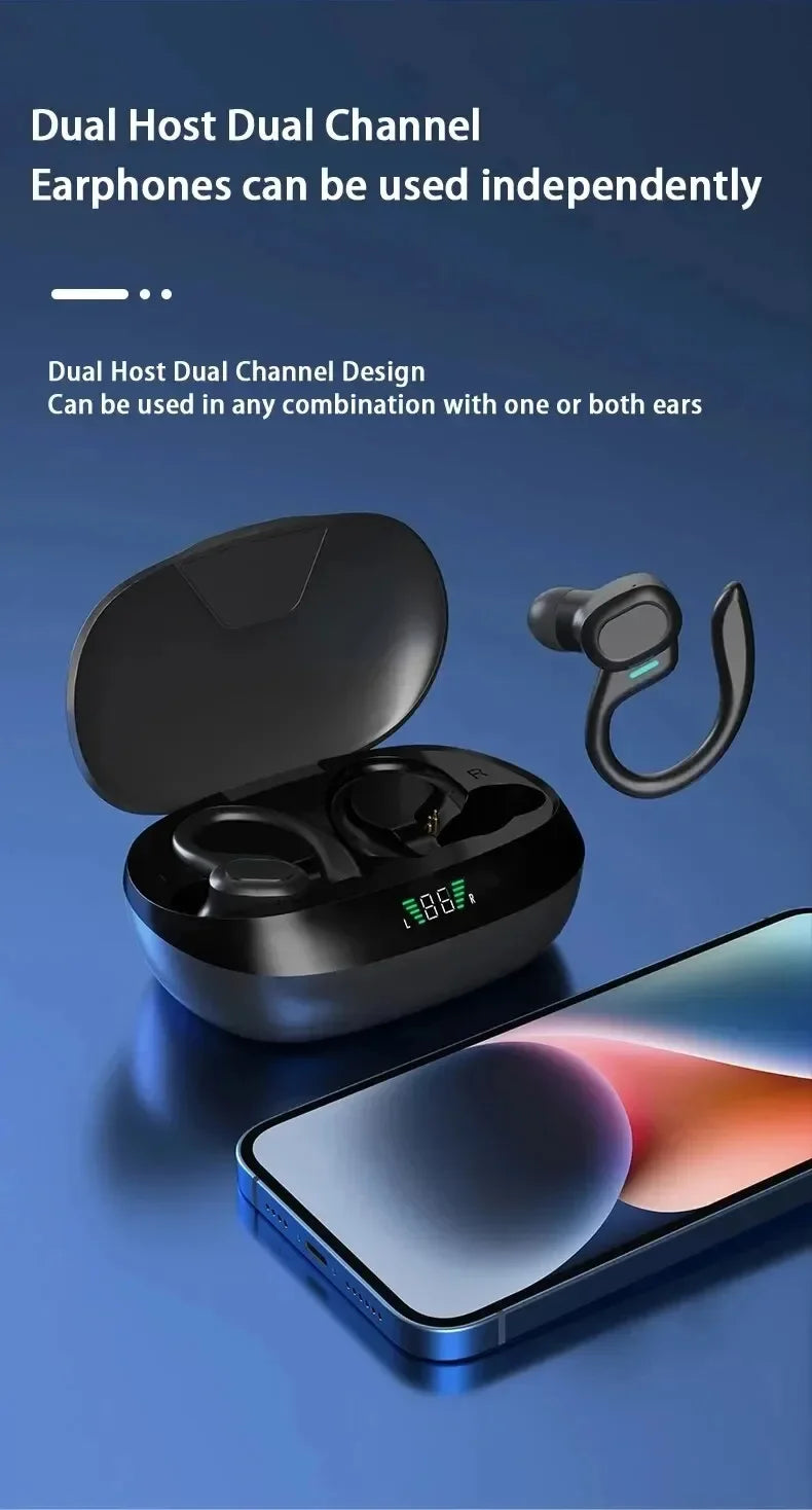 Wireless Sport TWS Earphones HiFI Stereo Waterproof Headset With Mic