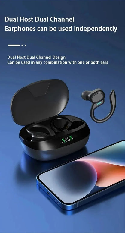 Wireless Sport TWS Earphones HiFI Stereo Waterproof Headset With Mic