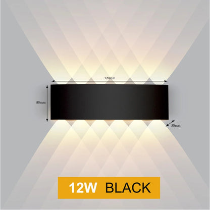 Aluminium LED Wall Lamp Waterproof Garden Balcony Lighting