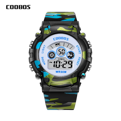 Digital LED Luminous Waterproof Watch for Kids Multi-function