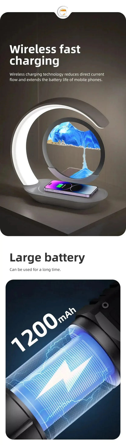 Cute Moon Mood Light Touch Dimming with Clock RGB Color Changing Light Bluetooth Speaker Music Playback  Bedroom Night Light
