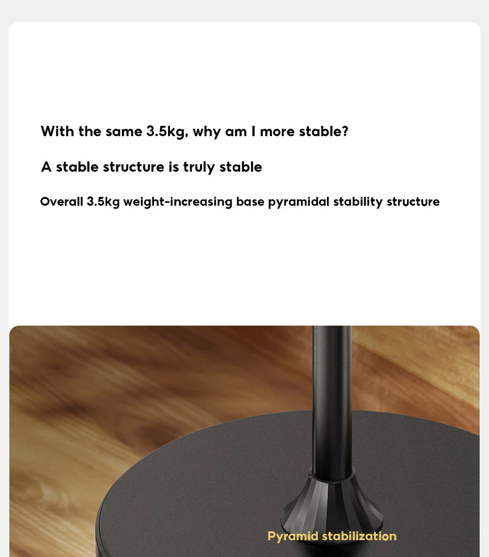 Stand Phone, Tablet Holder Floor Aluminum  Retractable iPad Clip