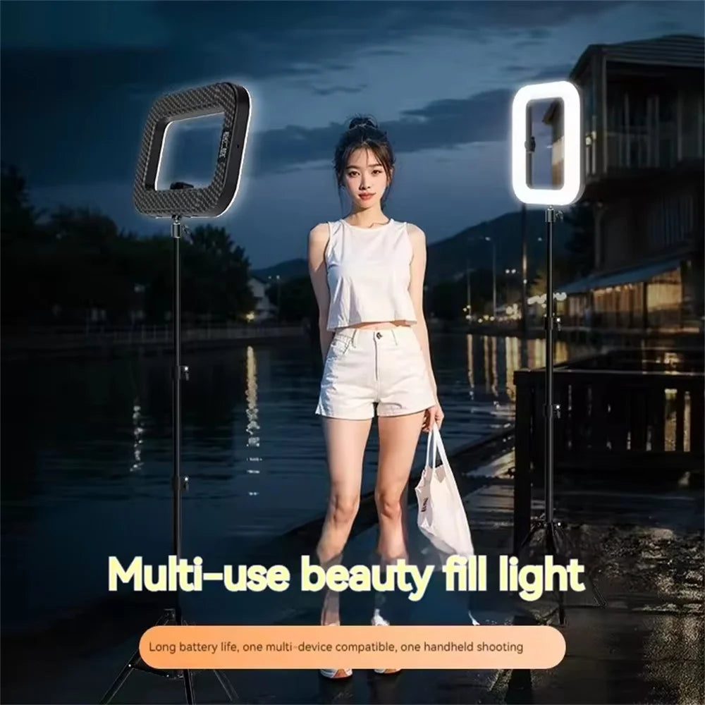 New Portable Handheld Ring LED light Rechargeable Live Broadcast