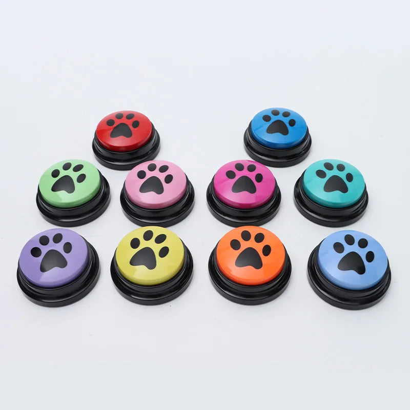 4/8/10pcs Recordable Pet Communication Toys Talking Button