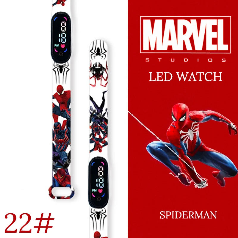 New Spiderman Kid's Waterproof Watches  Digital Watch Boys LED Clock