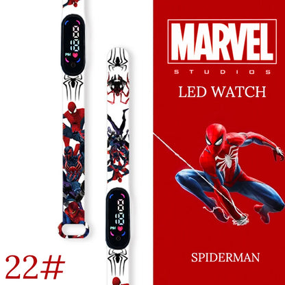 New Spiderman Kid's Waterproof Watches  Digital Watch Boys LED Clock