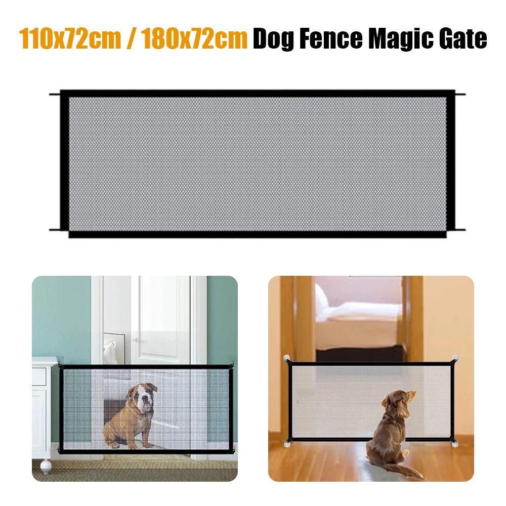Pet Dog Barrier Fences  Folding Breathable Nylon Mesh  2 Sizes